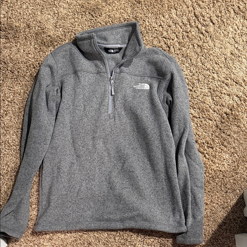 The North Face Men's Zip-Up Gray Sweater